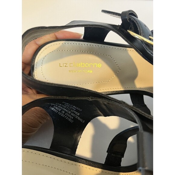 NWT  Liz Claiborne Womens Fisherman Strappy Block Chunky Heels 9.5M - Picture 6 of 14